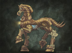 Pale Rider's mechanical Steampunk horse